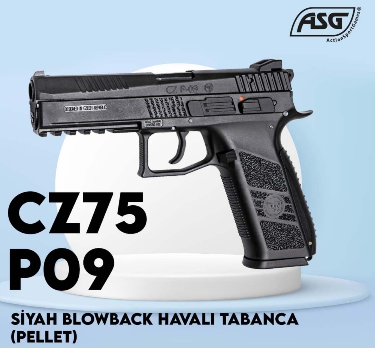 ASG CZ 75 P09 DUTY PELLET HAVALI TABANCA